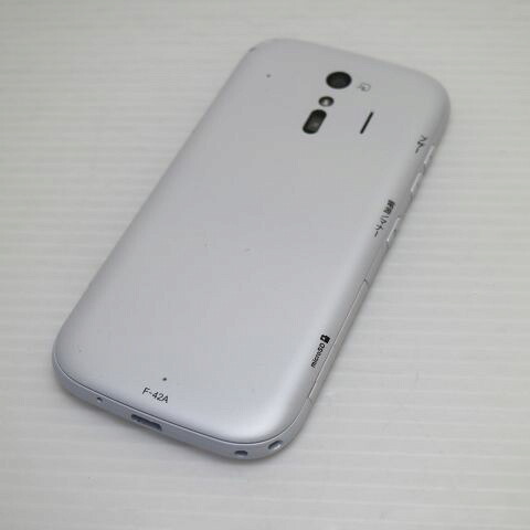 らくらくスマートフォン F-42A ホワイト docomo 中古 スマホ 白ロム 富士通【新品同様】保証付き 赤ロム保証(サムネイル2枚目)