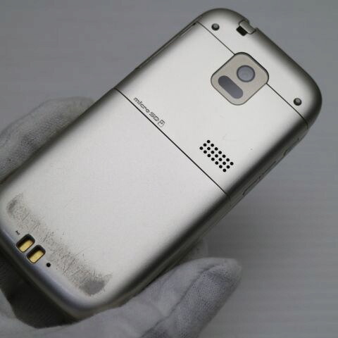 らくらくホン ベーシック4 F-01G ゴールド docomo 中古 ガラケー 富士通 白ロム【美品】保証付き 赤ロム保証(サムネイル3枚目)