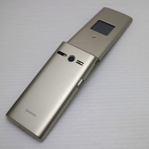 かんたんケータイ KYF38 シャンパンゴールド au 中古 ガラケー 白ロム【美品】保証付き 赤ロム保証(サムネイル2枚目)