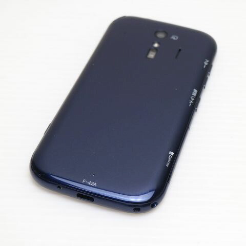 らくらくスマートフォン F-42A ネイビー docomo 中古 スマホ 白ロム 富士通【美品】保証付き 赤ロム保証(サムネイル2枚目)