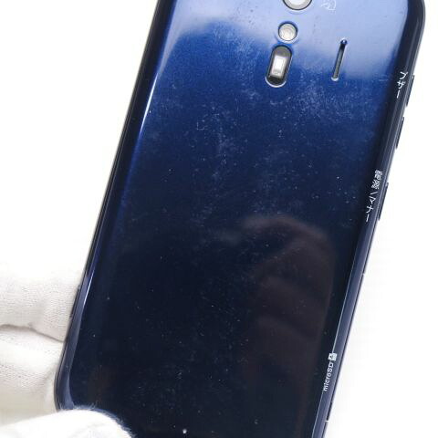 らくらくスマートフォン F-42A ネイビー docomo 中古 スマホ 白ロム 富士通【美品】保証付き 赤ロム保証(サムネイル3枚目)