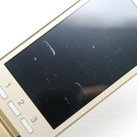 かんたんケータイ KYF32 ゴールド au 中古 ガラケー KYOCERA 白ロム【美品】保証付き 赤ロム保証(サムネイル3枚目)