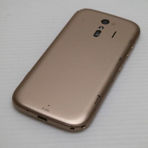 らくらくスマートフォン me F-01L ゴールド docomo 中古 スマホ 白ロム【美品】保証付き 赤ロム保証(サムネイル2枚目)
