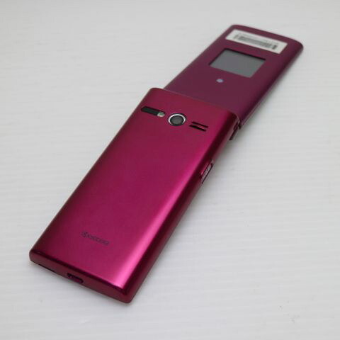 かんたんケータイ KYF38 ワインレッド au 中古 ガラケー 白ロム【超美品】保証付き 赤ロム保証(サムネイル2枚目)