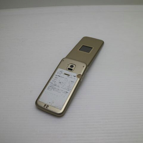 らくらくホン F-02J ゴールド docomo 中古 ガラケー 富士通 白ロム【美品】保証付き 赤ロム保証(サムネイル2枚目)