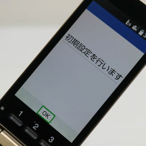 かんたんケータイ KYF38 シャンパンゴールド au 中古 ガラケー 白ロム【美品】保証付き 赤ロム保証(サムネイル3枚目)