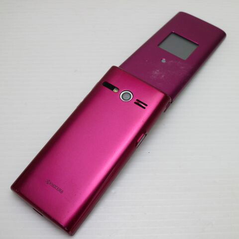 かんたんケータイ KYF38 ワインレッド au 中古 ガラケー 白ロム【良品中古】保証付き 赤ロム保証(サムネイル2枚目)