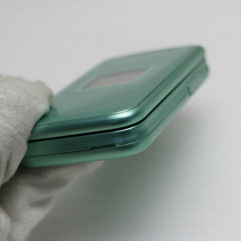 らくらくホン F-02J ミントグリーン docomo 中古 ガラケー 富士通 白ロム【美品】保証付き 赤ロム保証(サムネイル3枚目)