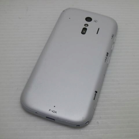 らくらくスマートフォン F-42A ホワイト docomo 中古 スマホ 白ロム 富士通【新品同様】保証付き 赤ロム保証(サムネイル2枚目)
