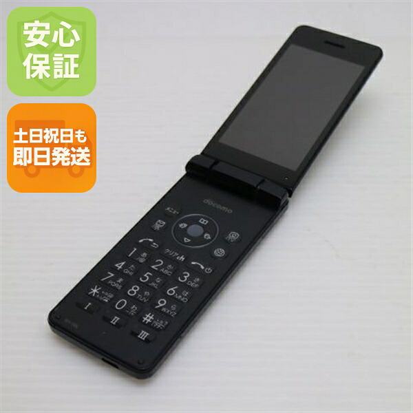 AQUOS ケータイ SH-02L ブラック docomo 中古 ガラケー 白ロム【良品中古】保証付き 赤ロム保証