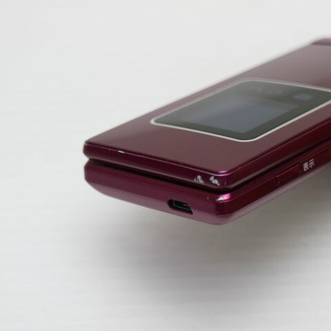 かんたん携帯9 505SH ワインレッド SoftBank 中古 白ロム ガラケー SHARP【美品】保証付き 赤ロム保証(サムネイル3枚目)