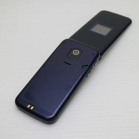 らくらくホン F-02J ネイビー docomo 中古 ガラケー 富士通 白ロム【美品】保証付き 赤ロム保証(サムネイル2枚目)