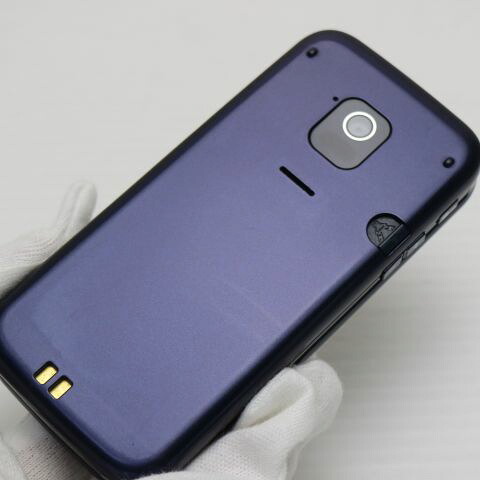 らくらくホン F-02J ネイビー docomo 中古 ガラケー 富士通 白ロム【美品】保証付き 赤ロム保証(サムネイル3枚目)