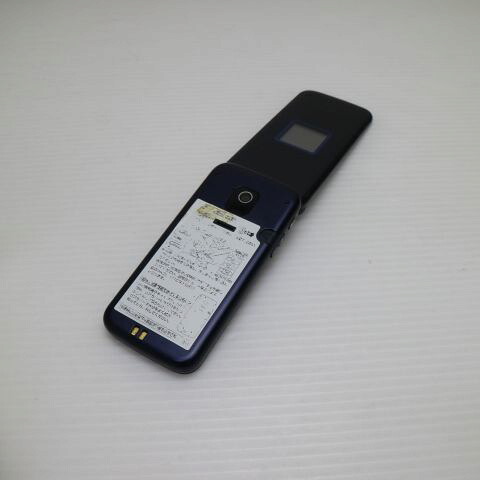 らくらくホン F-02J ネイビー docomo 中古 ガラケー 富士通 白ロム【美