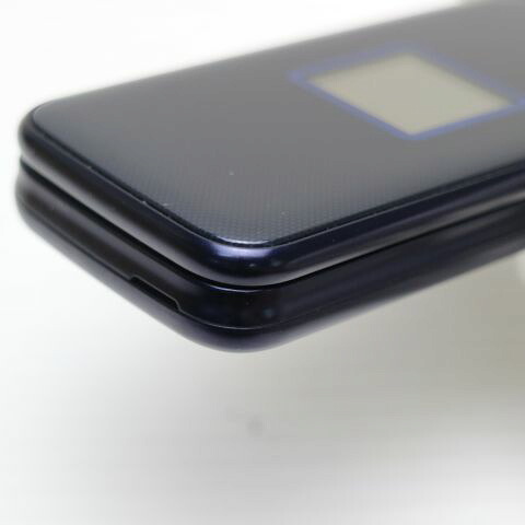 らくらくホン F-02J ネイビー docomo 中古 ガラケー 富士通 白ロム【美品】保証付き 赤ロム保証(サムネイル3枚目)
