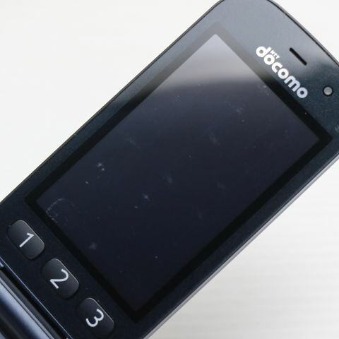 らくらくホン ベーシック4 F-01G ブラック docomo 中古 ガラケー 富士通 白ロム【良品中古】保証付き 赤ロム保証(サムネイル3枚目)