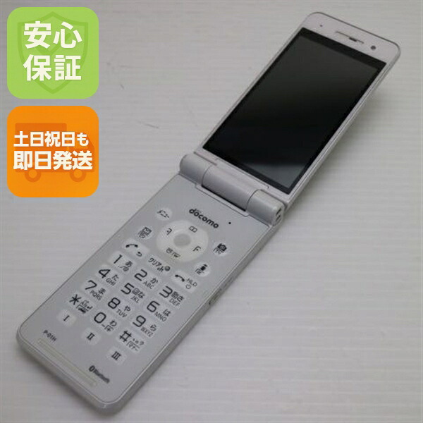 P-01H ホワイト docomo 中古 ガラケー Panasonic 白ロム【新品同様】保証付き 赤ロム保証