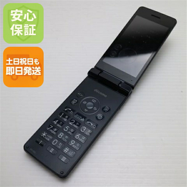 AQUOS ケータイ SH-02L ブラック docomo 中古 ガラケー 白ロム【良品中古】保証付き 赤ロム保証