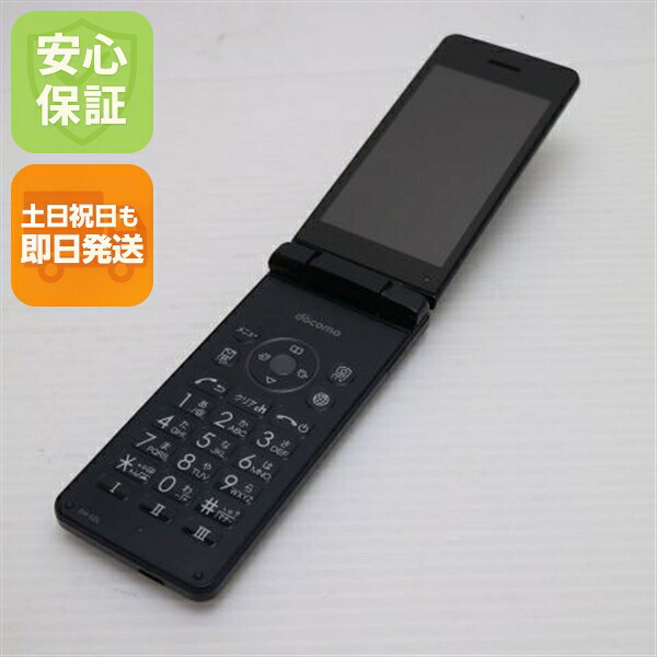 AQUOS ケータイ SH-02L ブラック docomo 中古 ガラケー 白ロム【良品中古】保証付き 赤ロム保証