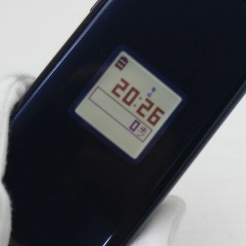 らくらくホン F-02J ネイビー docomo 中古 ガラケー 富士通 白ロム【超美品】保証付き 赤ロム保証(サムネイル3枚目)