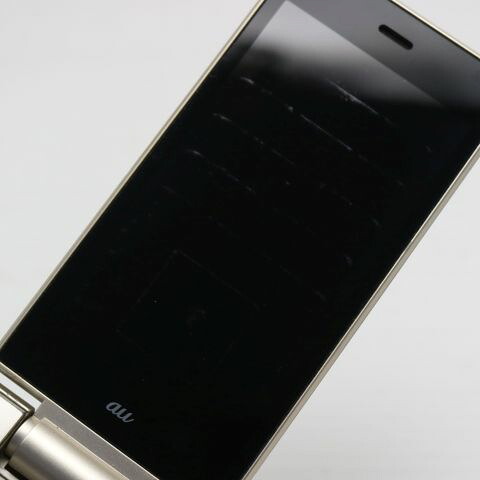 AQUOS K SHF33 ゴールド au 中古 ガラケー SHARP【ジャンク】(サムネイル3枚目)