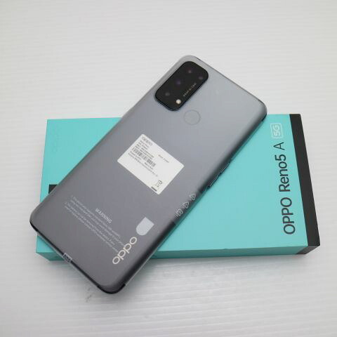 OPPO Reno5 A シルバーブラック SIMフリー 中古 白ロム【新品未使用】保証付き 赤ロム保証(サムネイル2枚目)
